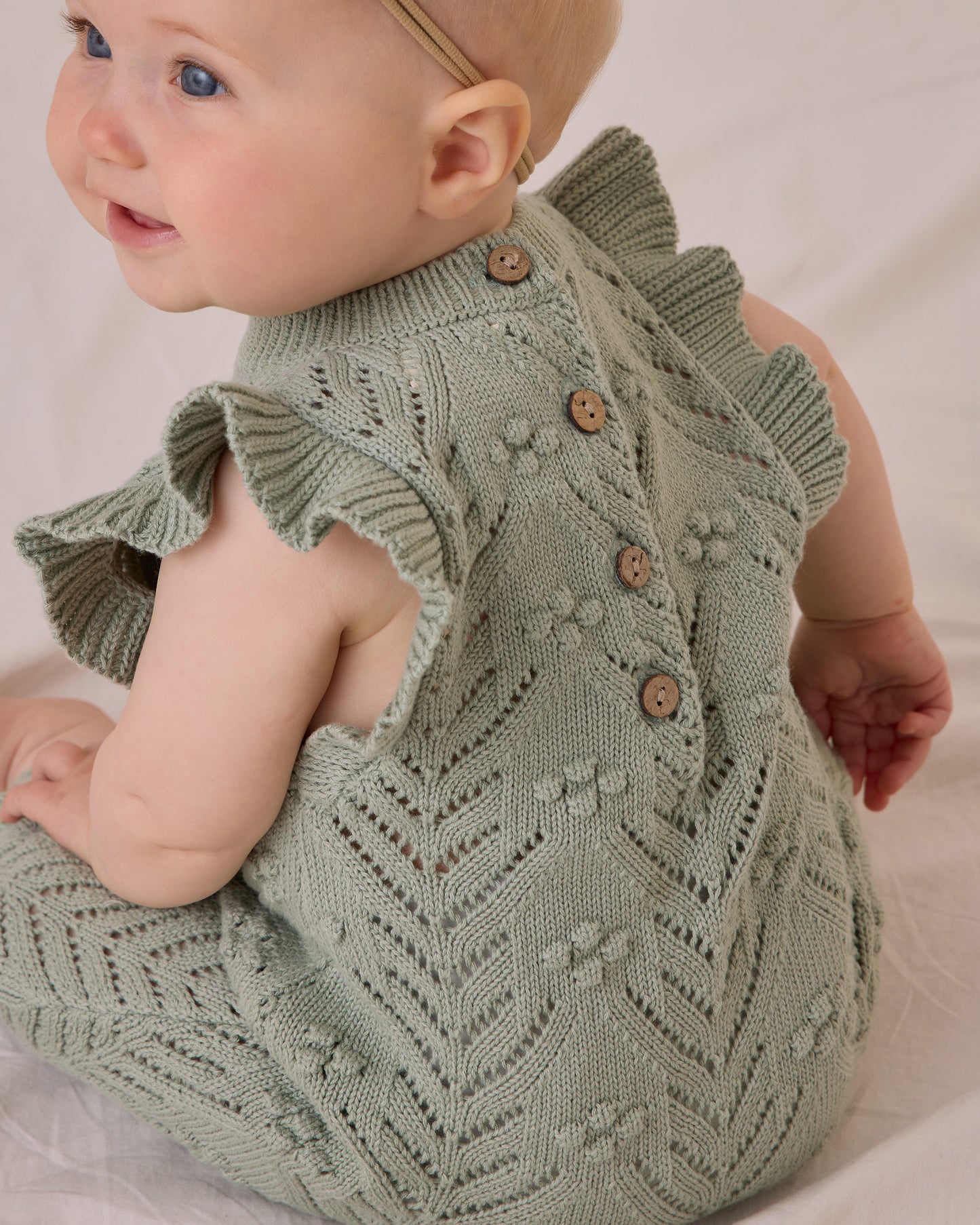 Mira Knit Romper - Sage