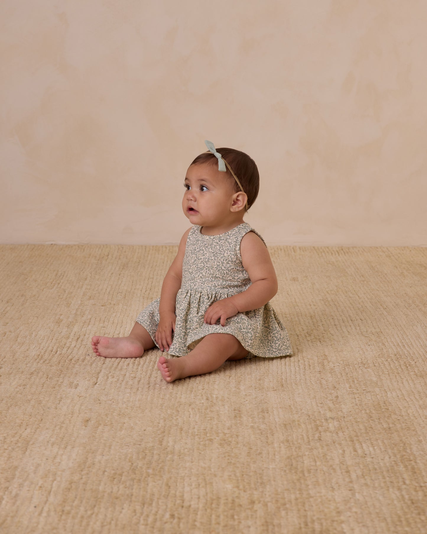 Skirted Tank Romper - Green Garden