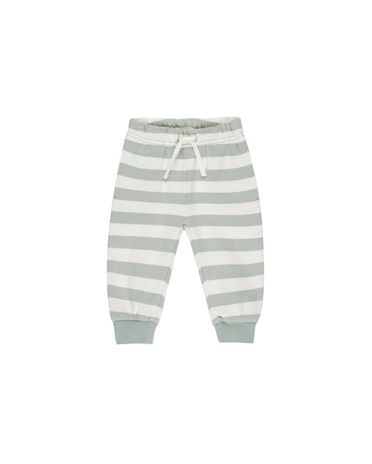 Relaxed Sweatpant - Sage Stripe
