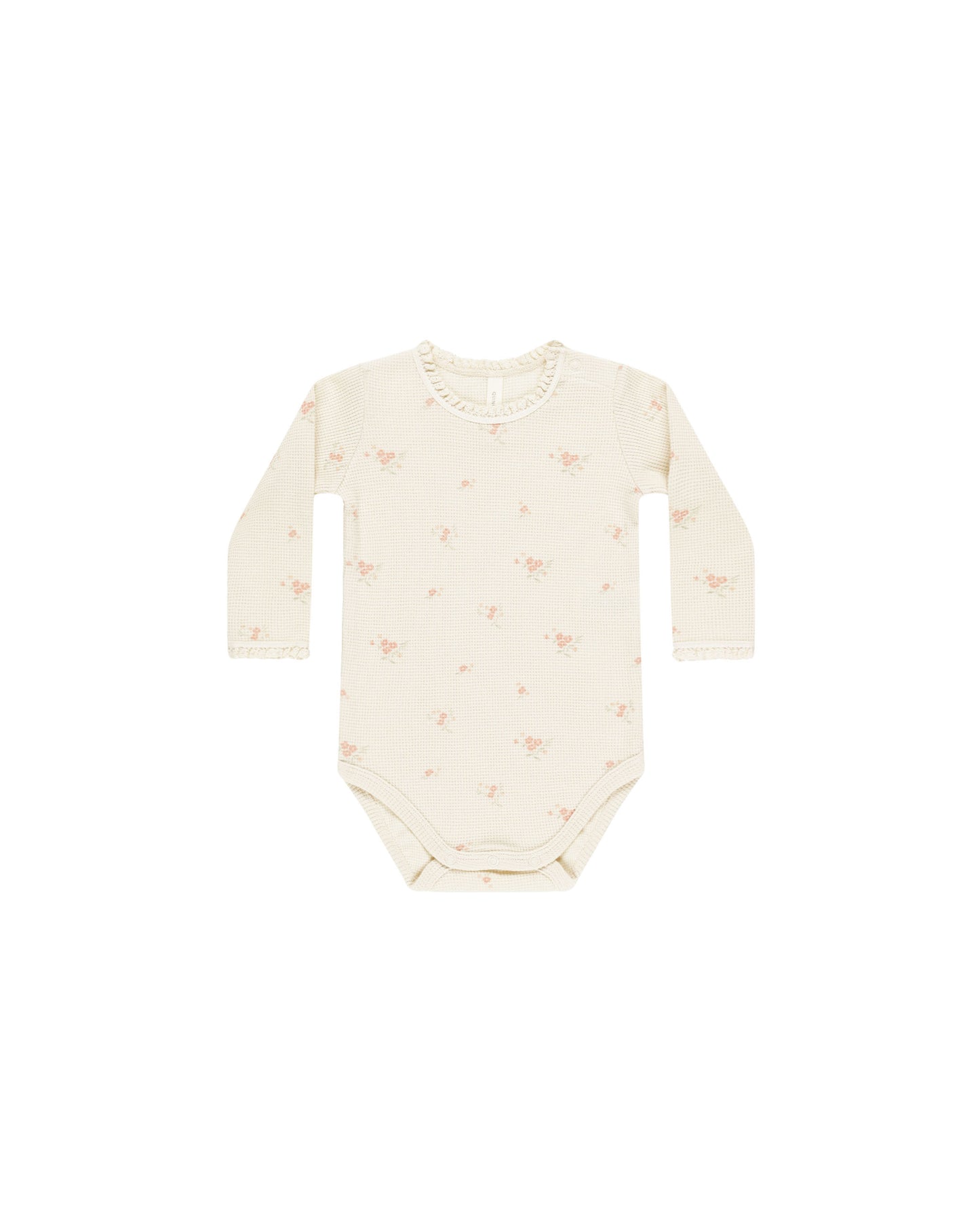 Waffle Long Sleeve Bodysuit - Vintage Rose