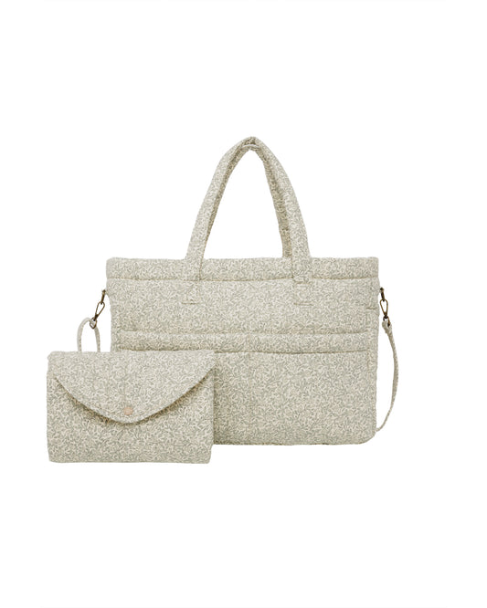 Diaper Bag + Changing Pad Set - Green Garden