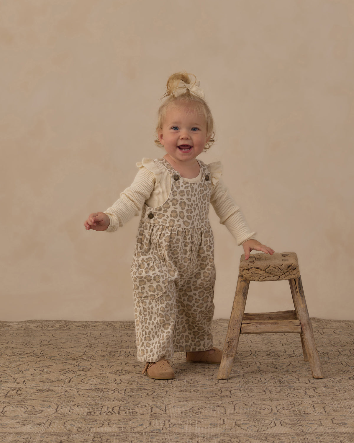 Shoulder Ruffle Bodysuit - Natural