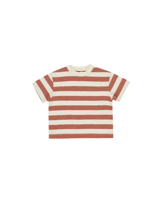 Relaxed Tee - Poppy Stripe