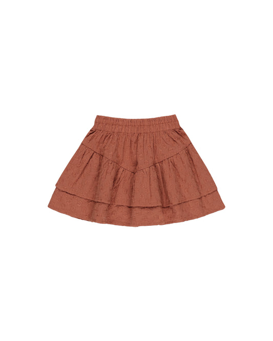 Tiered Mini Skirt - Poppy