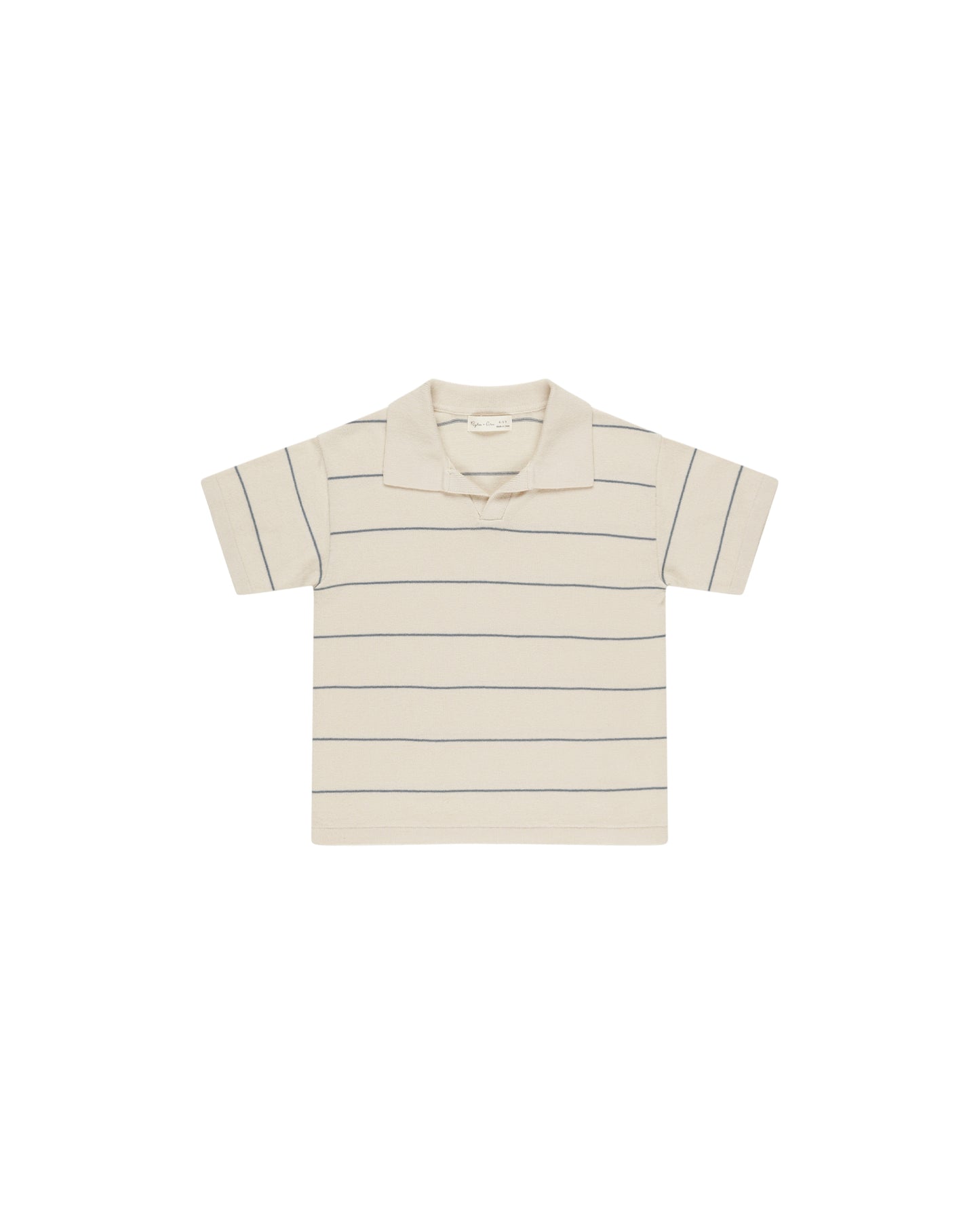 Chandler Knit Polo - Blue Stripe