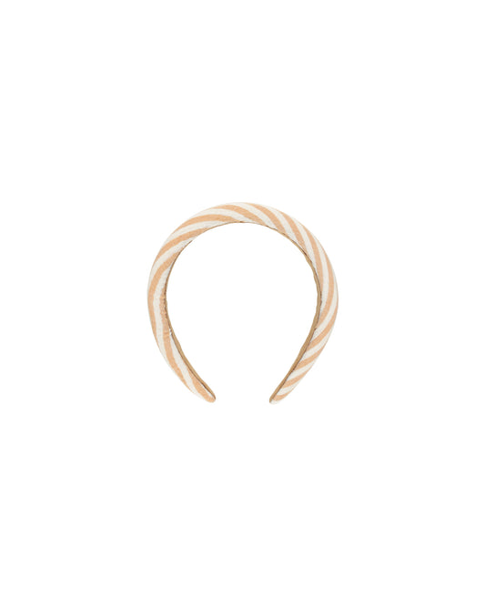 Padded Headband || Grapefruit Stripe
