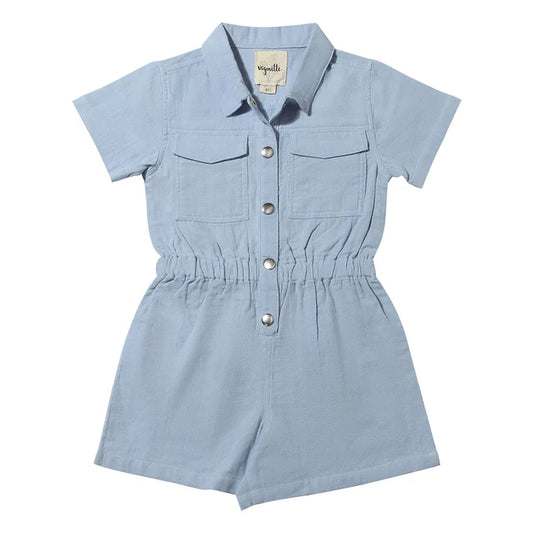 Addison Romper - Blue