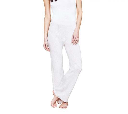 CozyChic Lite Contrast Ribbed Pant - Primrose/Pearl