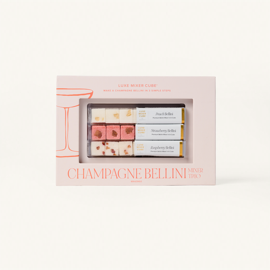 LUXE Mixer Cube - Champagne Bellini Mixer Kit