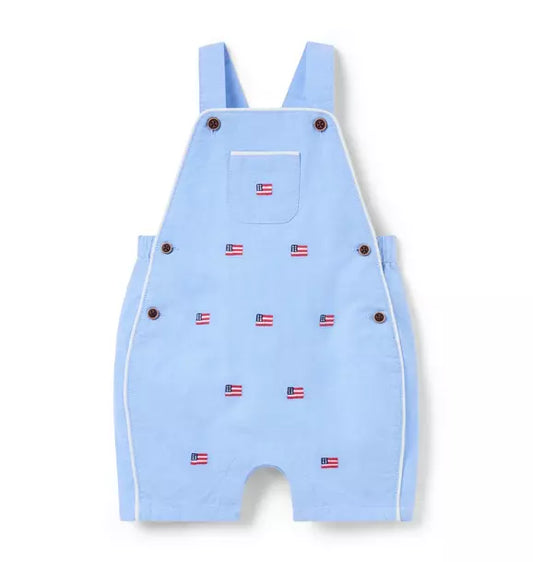 Embroidered Flag Oxford Overall