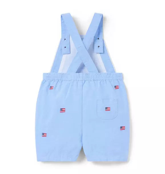 Embroidered Flag Oxford Overall