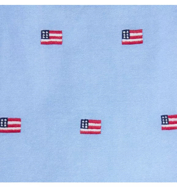 Embroidered Flag Oxford Overall
