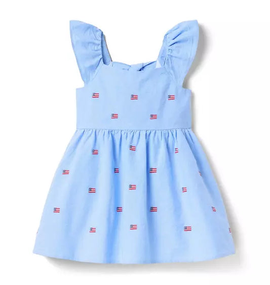 Embroidered Flag Dress