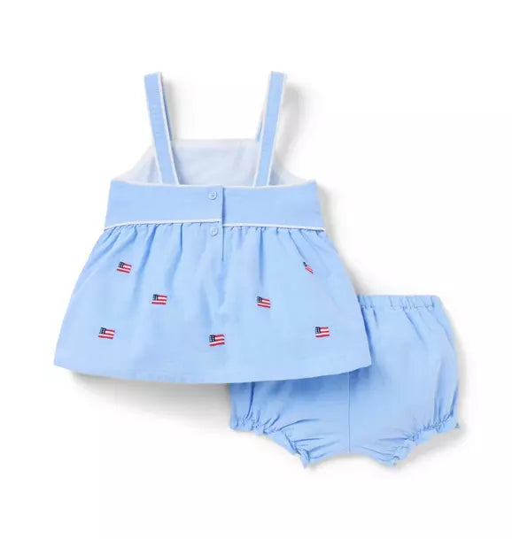 Embroidered Flag Matching Set