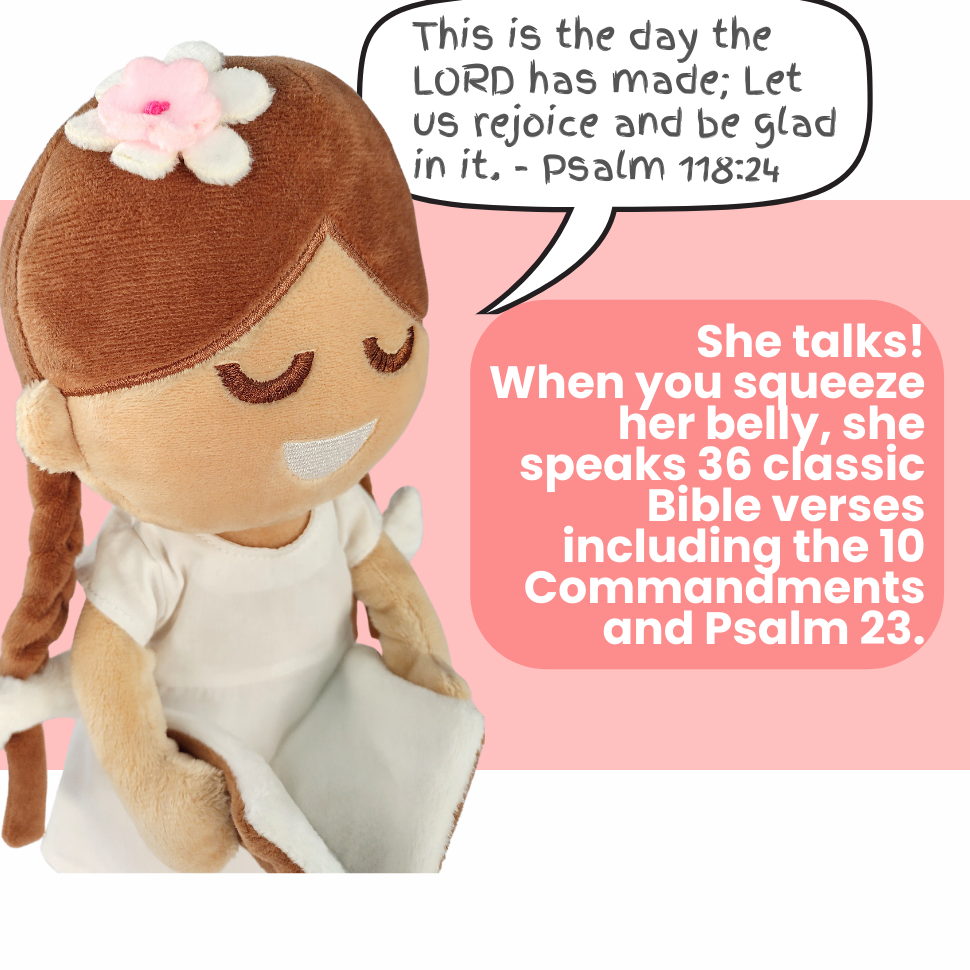 Talking Jesus Doll - BibleGirl - Speaks 36 Bible Verses