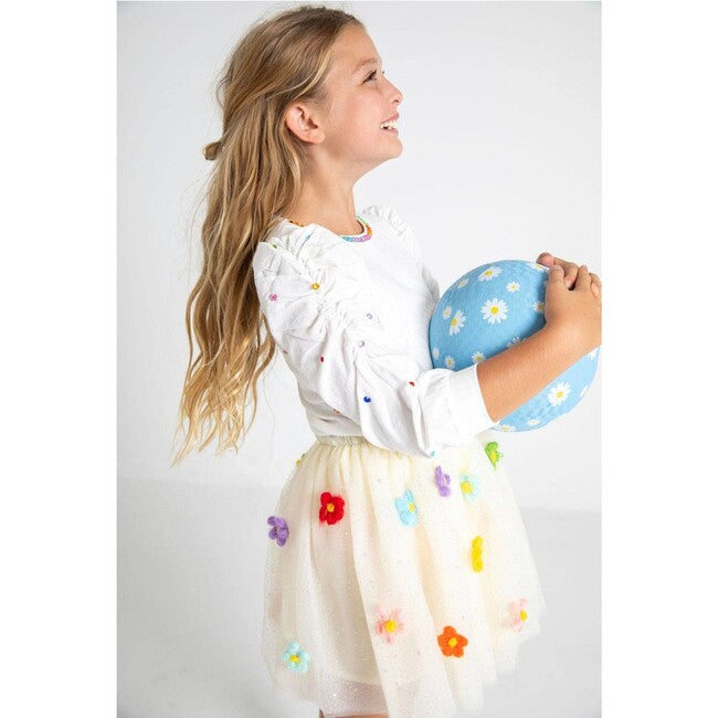 Gem Queen Puff Sleeve Blouse - 4T