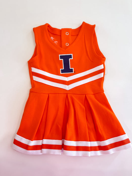 Infant Illini Cheer Dress - Orange