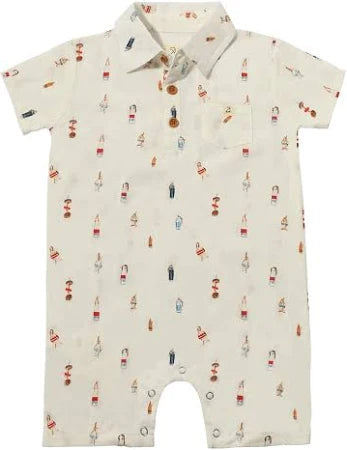 Molokai White Buoys Romper