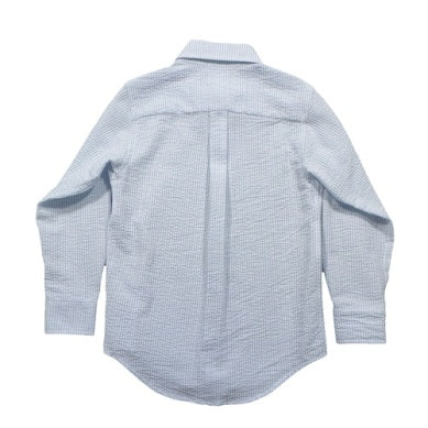 Carter Oxford Shirt - Light Blue Seersucker