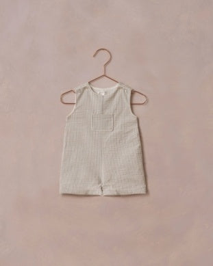 Georgie Romper - Sage Stripe