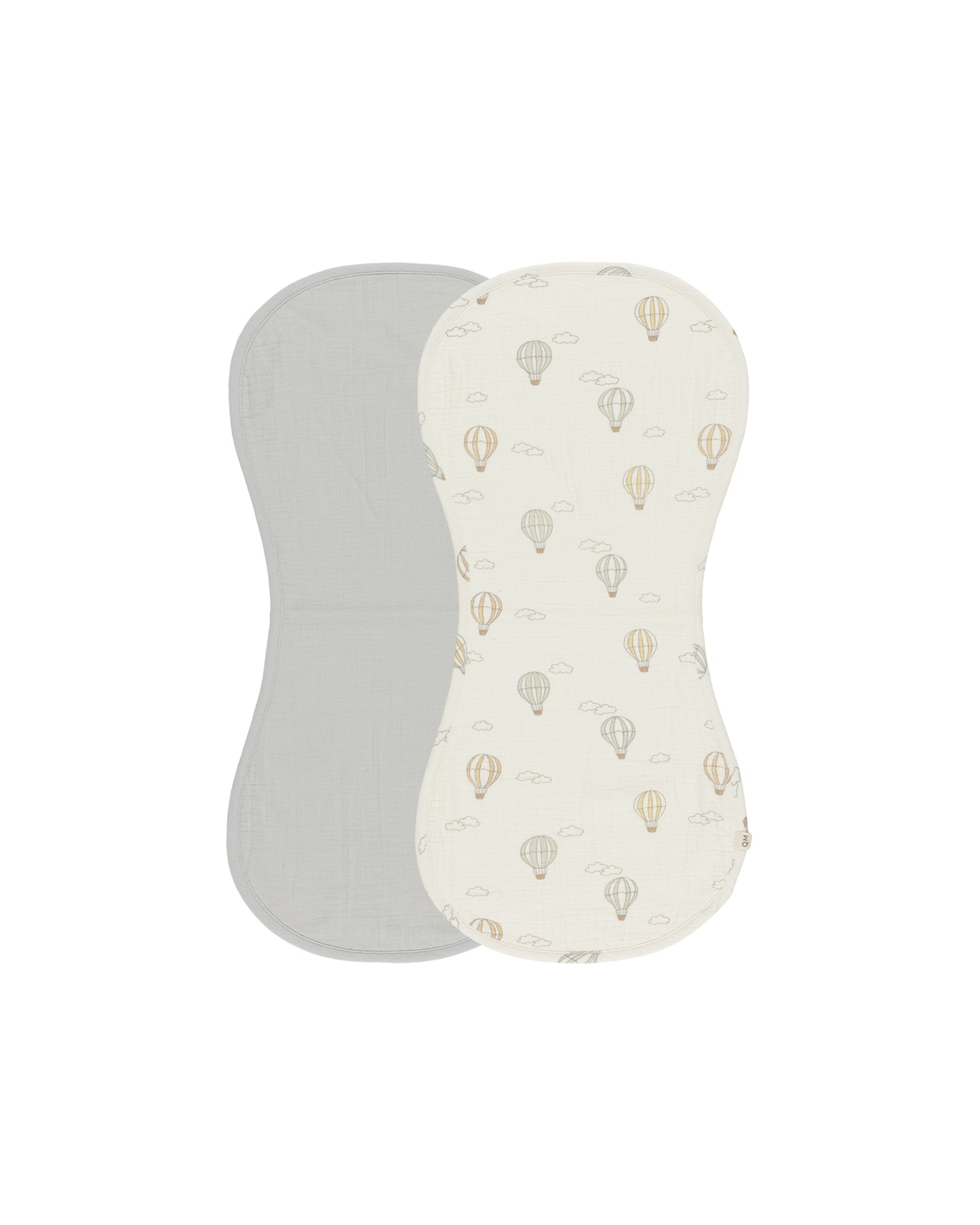 Burp Cloth, 2 Pack - Hot Air Balloons + Sky