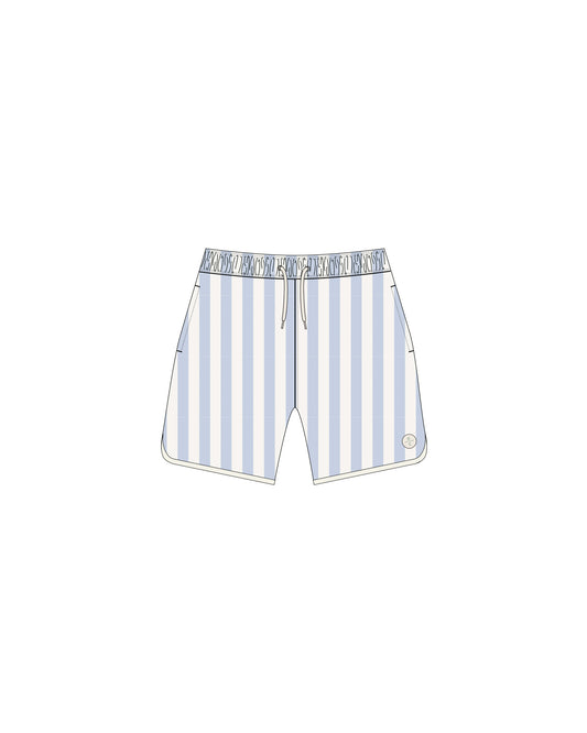 Blue Stripe Swim Trunk