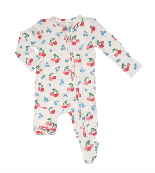 Zipper Footie - Cherries