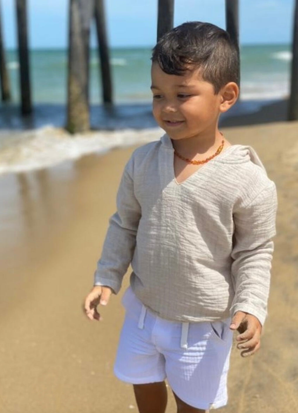 St Ives Gauze Pullover - Stone