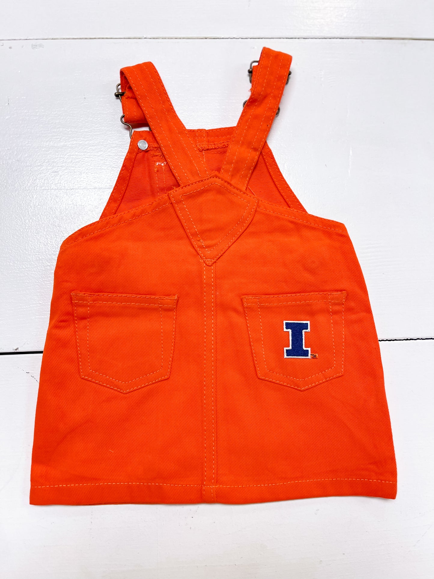 Illini Jumper Dress - Orange