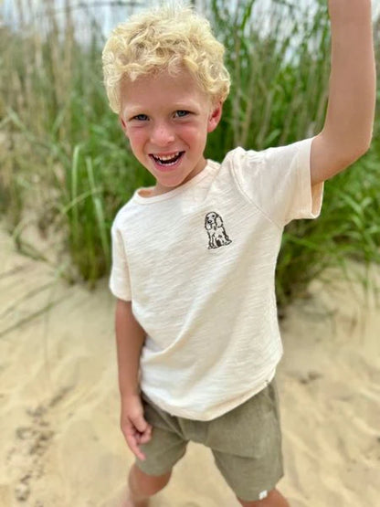 Marine Embroidered Henry Tee