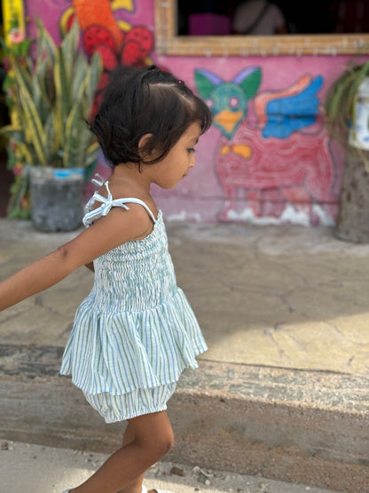 Bacalar Peplum Skirt Onesie