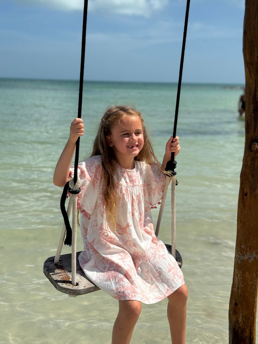 Isla Holbox Cascade Sleeve Dress