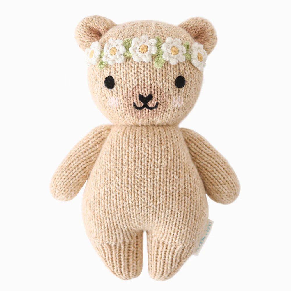 Baby Honey Bear Ivory Floral