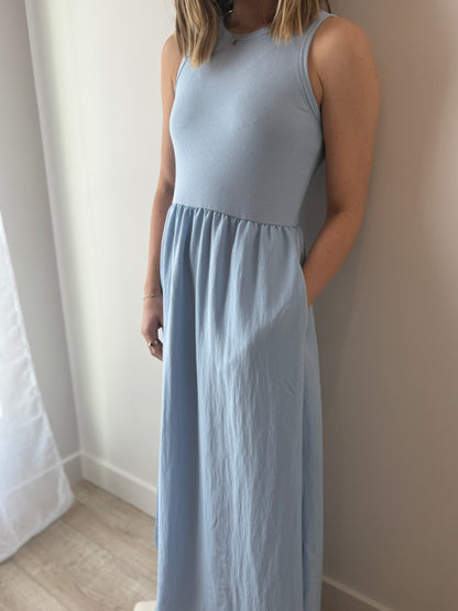 Charlotte Midi Dress - Light Blue