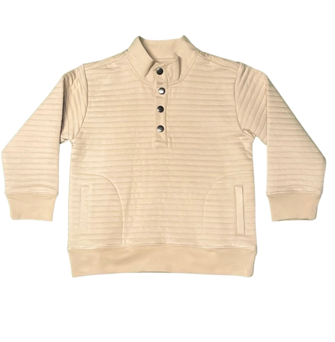 Lanier Quilted Pullover - Sand