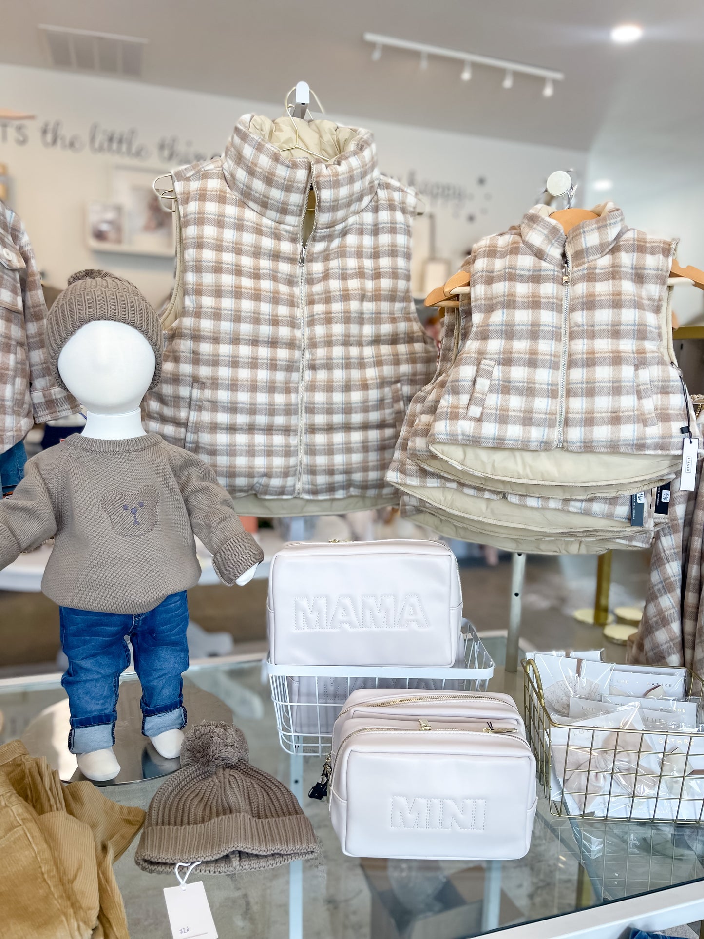 Reversible Flannel Puffer Vest - Child