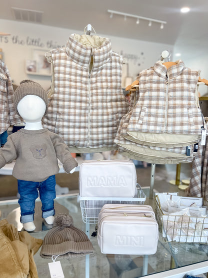 Reversible Flannel Puffer Vest - Child