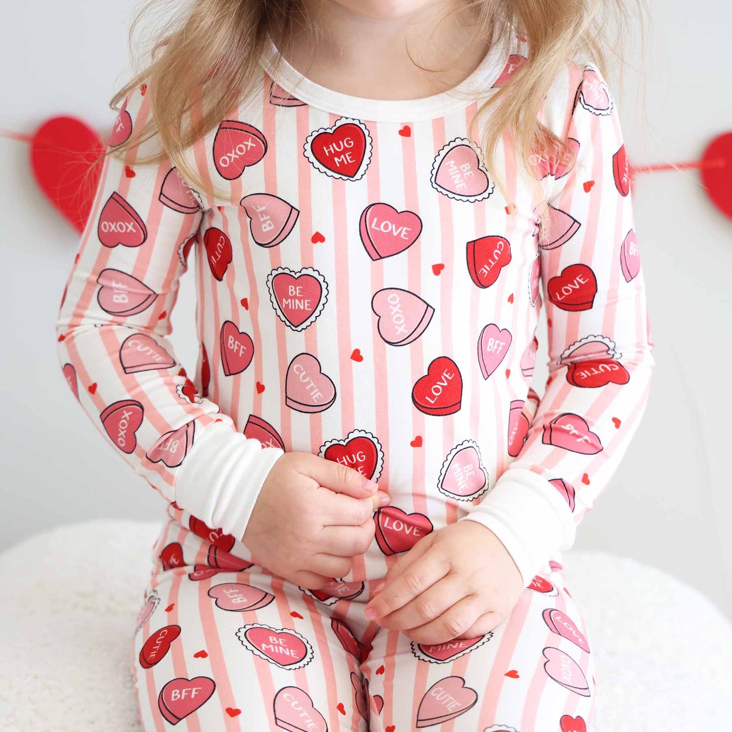 Sweet Like Candy Two Piece Pajama Set - Pink
