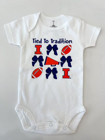 Illini Bow Tradition Short Sleeve Bodysuit