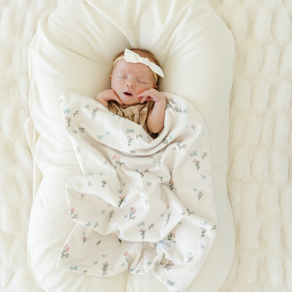 Minky Stretch Mini Blanket: Secret Garden