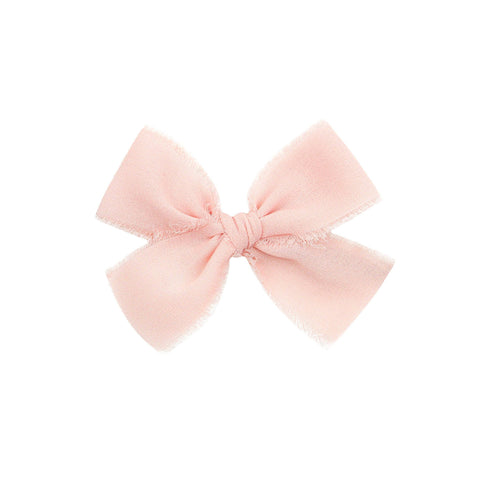 Blush Chiffon Bow - Large