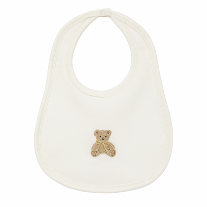 Bear Hugs Bib - Ivory