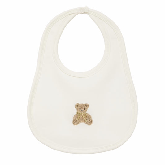 Bear Hugs Bib - Ivory