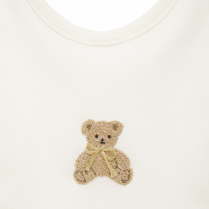 Bear Hugs Bib - Ivory