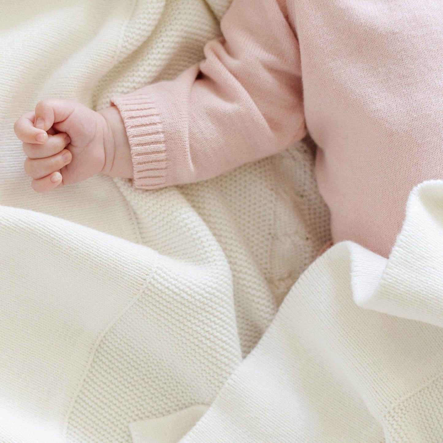 Heirloom Cotton Knit Set - Pink