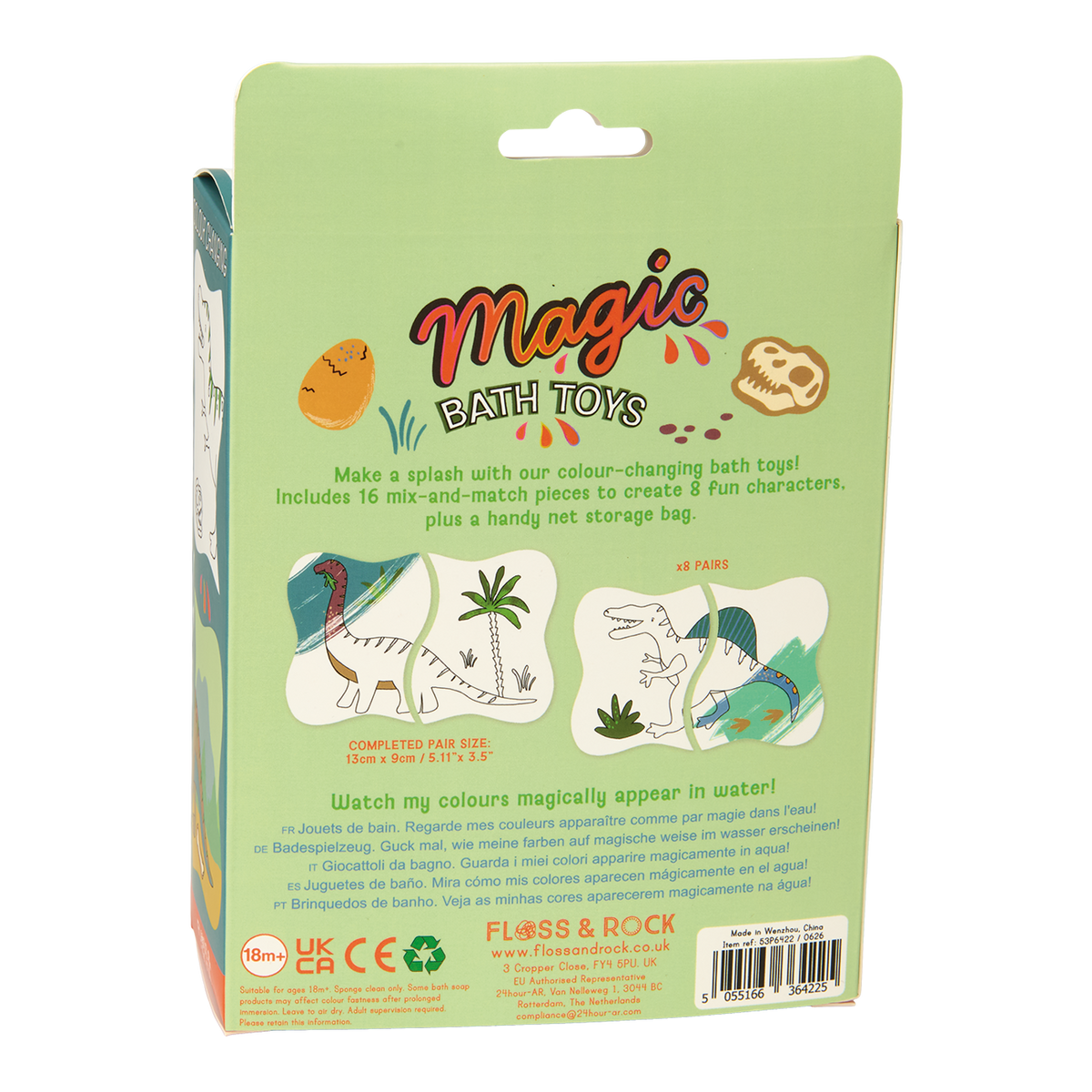 Dinosaur Magic Water Bath Toys
