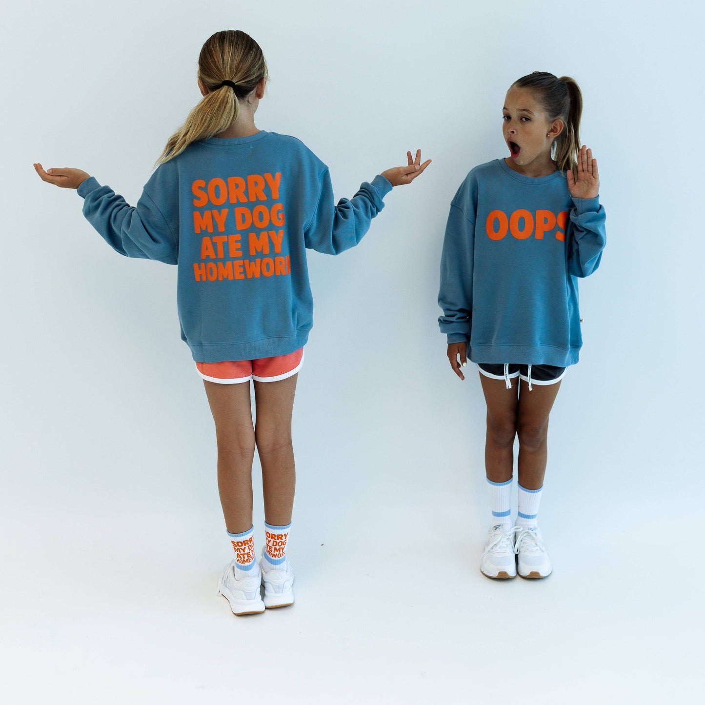 Sorry, My Dog Ate My Homework Graphic Crewneck
