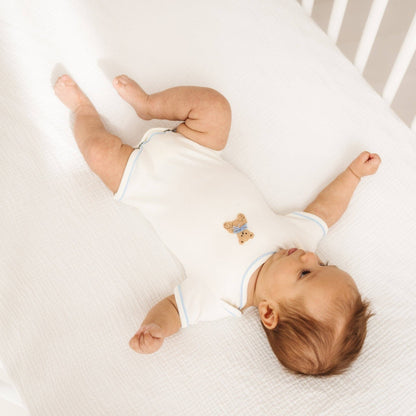 Bear Hugs Lap Bodysuit - Sky Blue