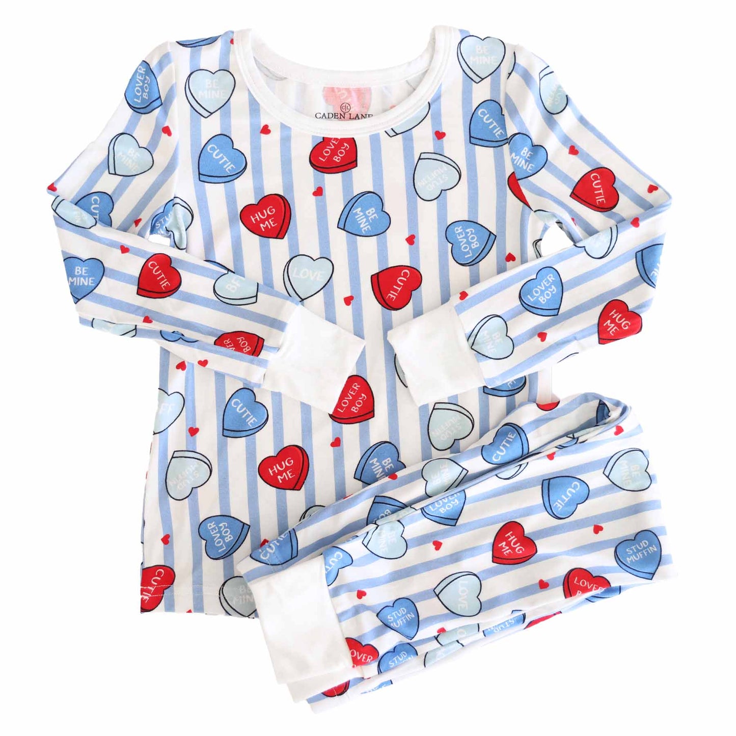 Sweet Like Candy Two Piece Pajama Set - Blue