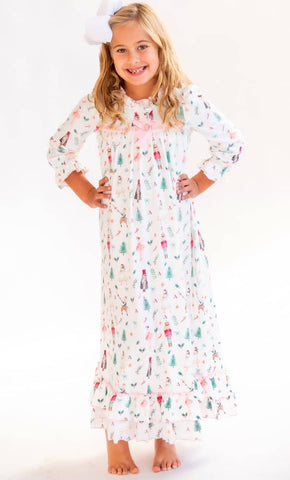 Charlie's Project Kids - Vintage Nutcracker - Long Sleeve Cloud Soft Lounge Gown